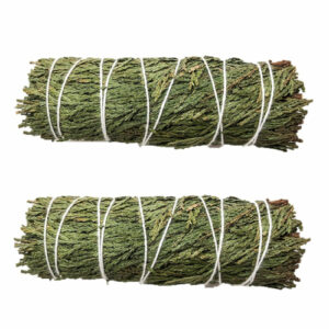 Smudging Herbs - Cedar Smudge Stick - 2 Mini Bundles
