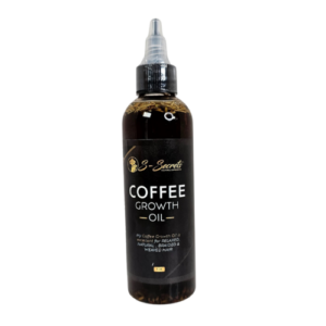 Coffee Hair Growth Oil 4oz - Scalp Stimulator with Herbs, Biotin &
