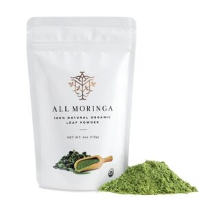 Premium Organic Moringa Oleifera Leaf Powder, Raw, Pure, Non GMO